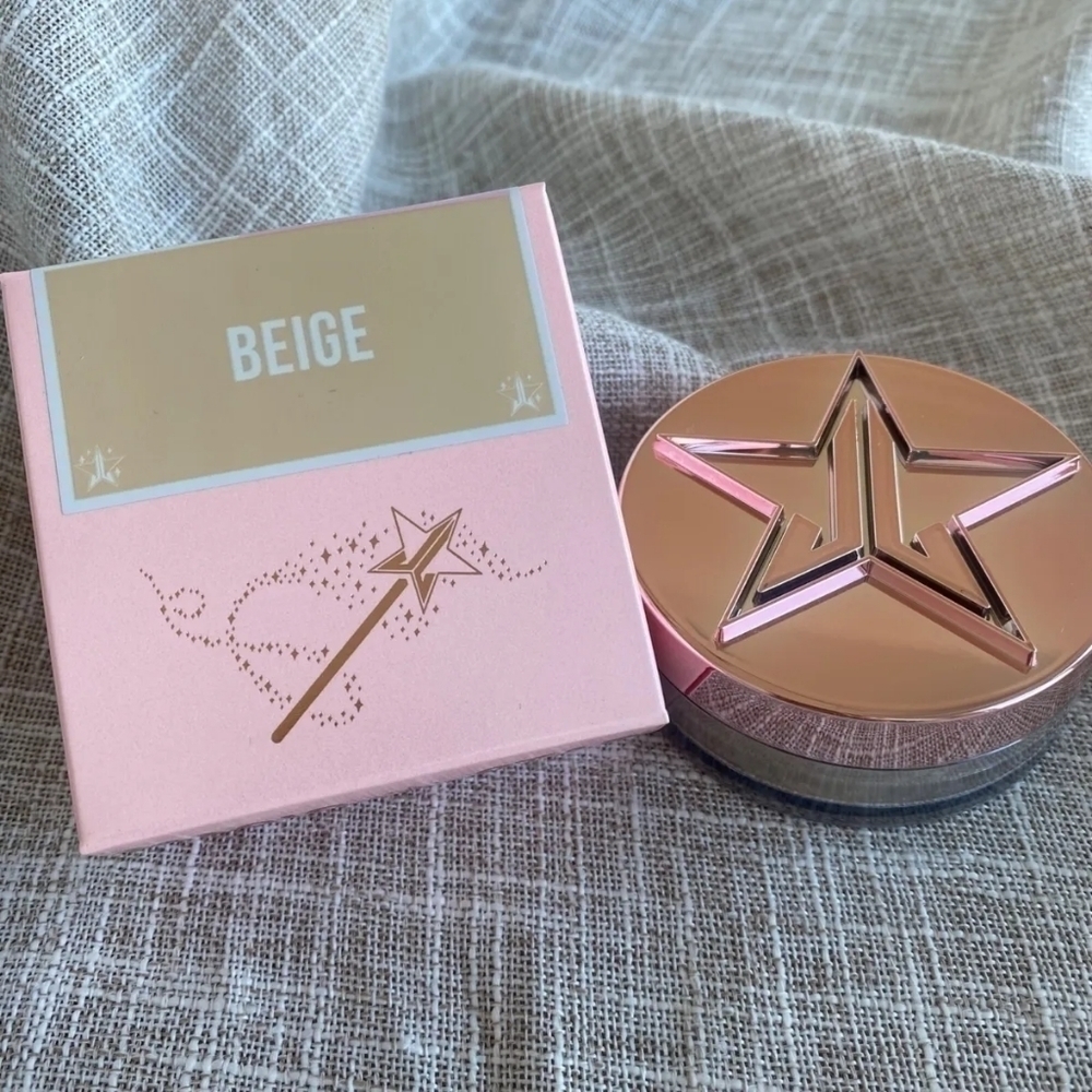 Jeffree Star Cosmetics Magic Star BEIGE Luminous Setting Powder NIB 🔥